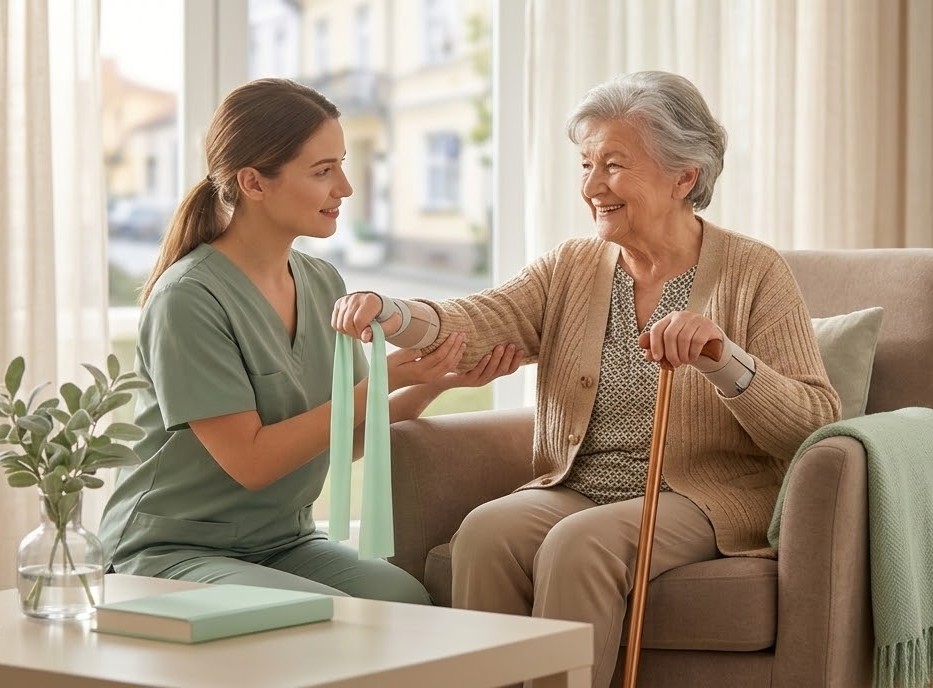 Przykładowe zdjęcie osoby odpoczywającej w domu